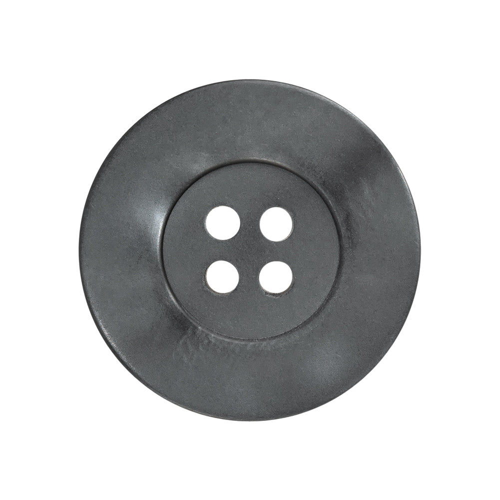 Plastic 4-Hole Button - 42L/27mm - Iridescent Gray with Wide Flat Rim Plastic 4-Hole Button - 42L/27mm - Iridescent Gray with Wide Flat Rim