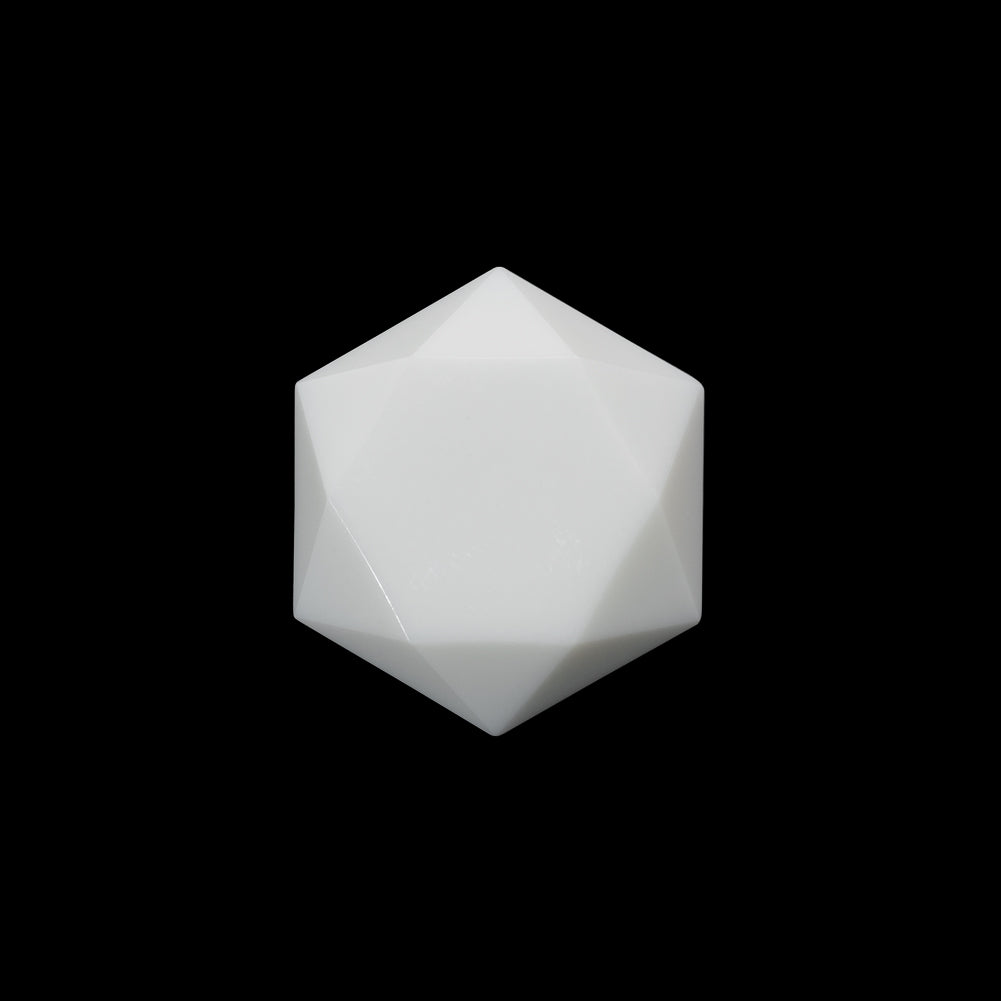 Hexagon Plastic Shank Back Button - 32L/20mm - White Geometric Hexagon Plastic Shank Back Button - 32L/20mm - White Geometric