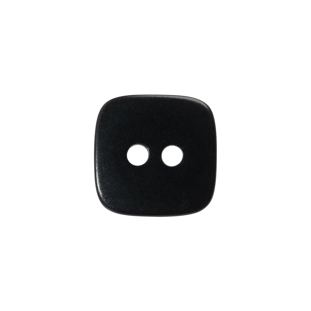 Square Plastic 2-Hole Button - 24L/15mm - Black Square Plastic 2-Hole Button - 24L/15mm - Black