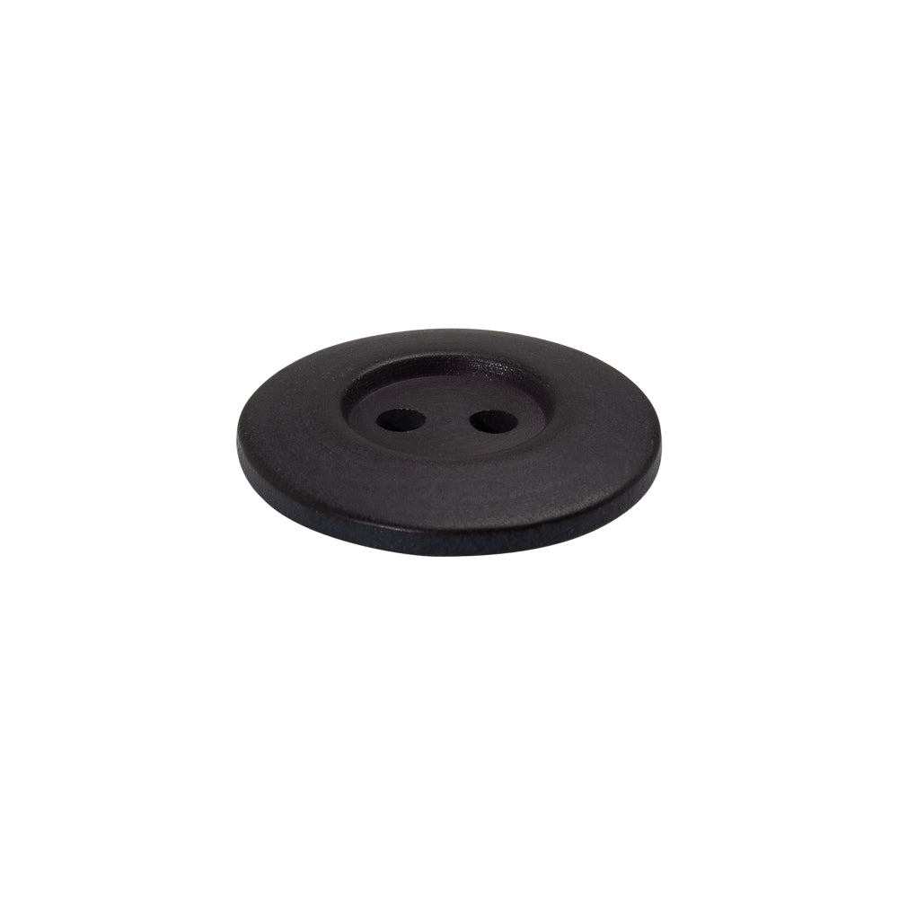 Plastic 2-Hole Button - 32L/20mm - Purple-Black Low Inkwell - Folded Plastic 2-Hole Button - 32L/20mm - Purple-Black Low Inkwell - Folded