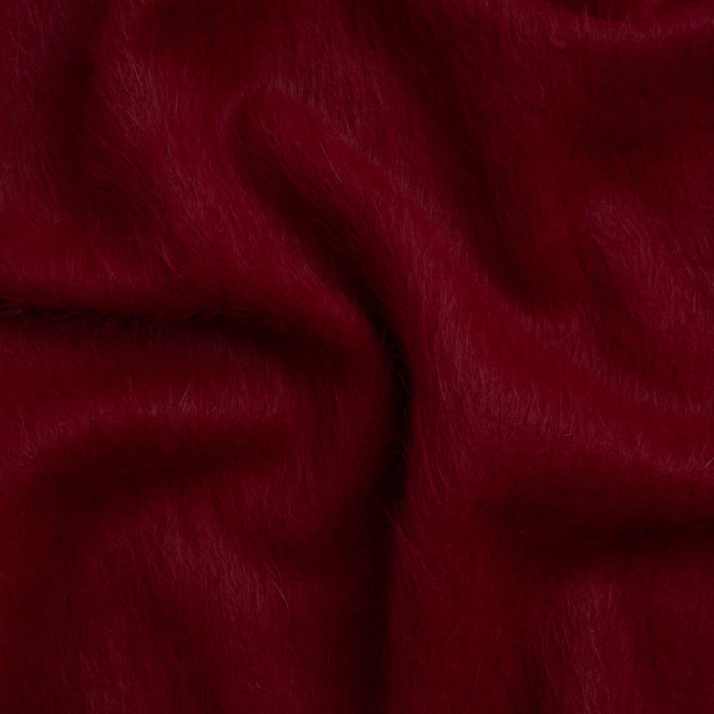 Wine Fuzzy Blended Wool Coating Wine Fuzzy Blended Wool Coating