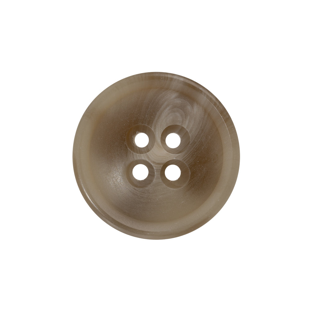 Plastic 4-Hole Button - 36L/23mm - Beige and Taupe Thick Swirls Low Convex Plastic 4-Hole Button - 36L/23mm - Beige and Taupe Thick Swirls Low Convex