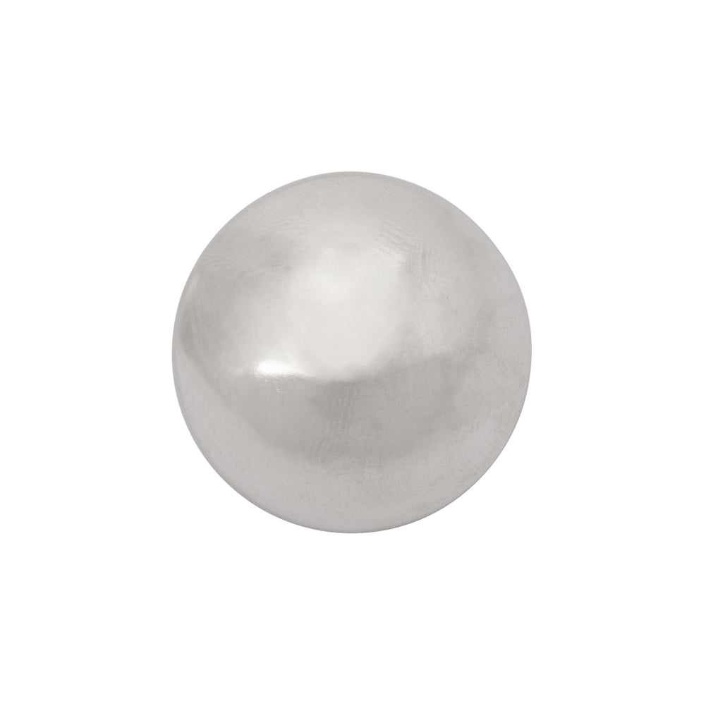 Metal Shank Back Button - 30L/19mm - Domed Silver Metal Shank Back Button - 30L/19mm - Domed Silver