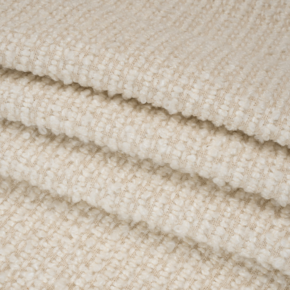 Snow Striped Upholstery Boucle Woven Folded Snow Striped Upholstery Boucle Woven Folded