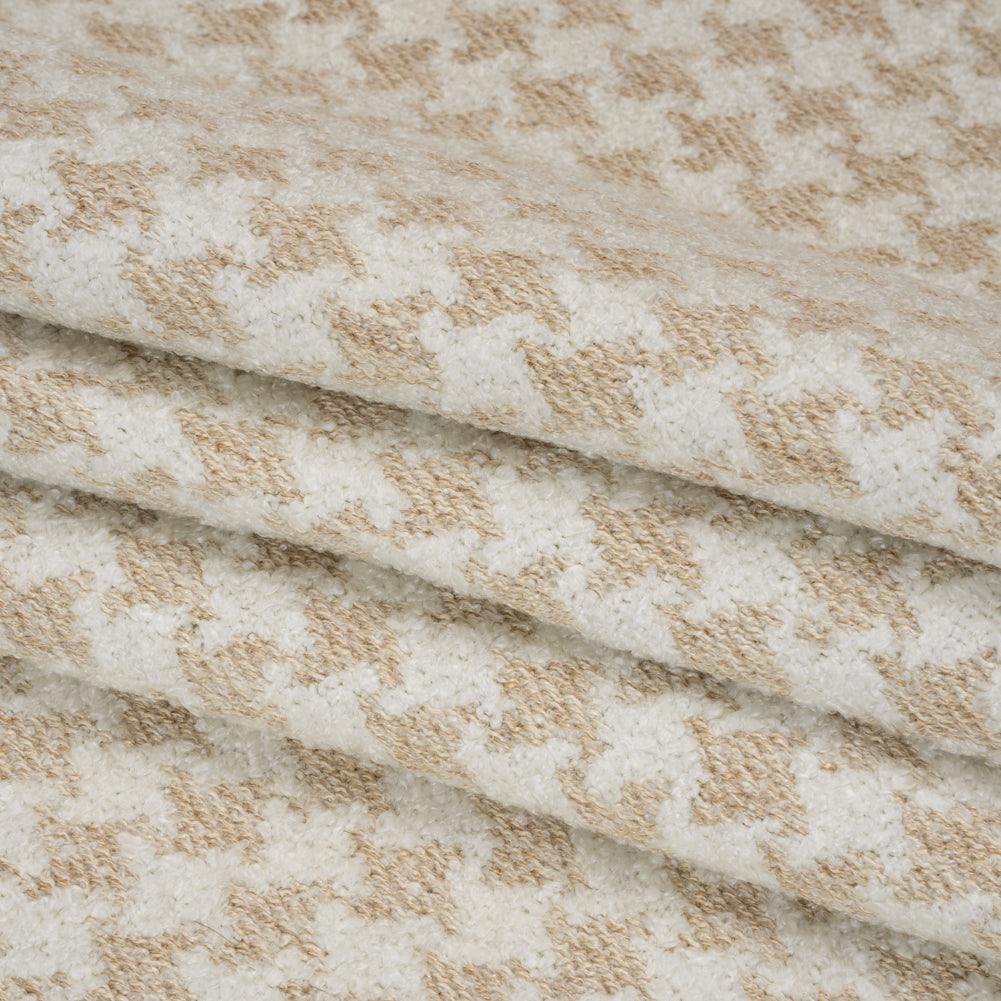 Cloud Houndstooth Boucle Upholstery Jacquard Folded Cloud Houndstooth Boucle Upholstery Jacquard Folded