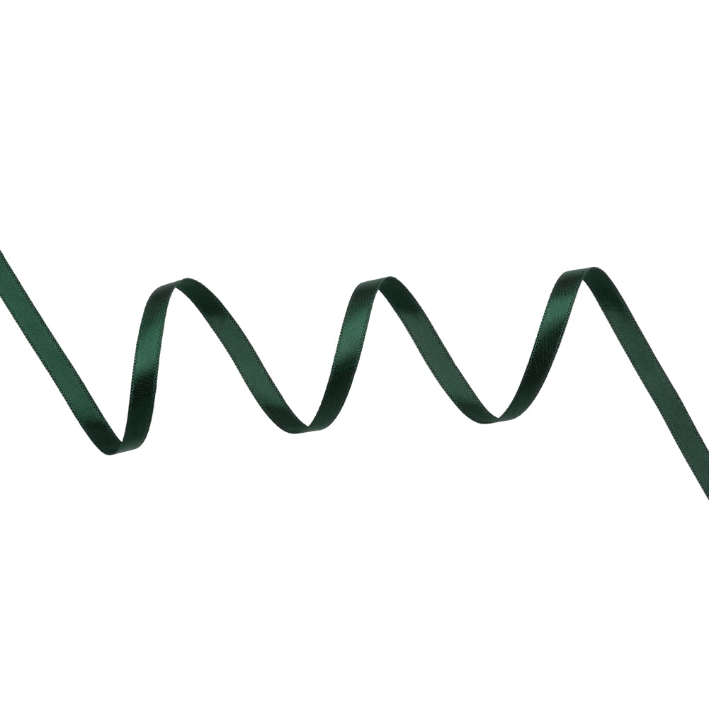 Satin Ribbon Double Faced - 0.25" - Dark Green Satin Ribbon Double Faced - 0.25" - Dark Green