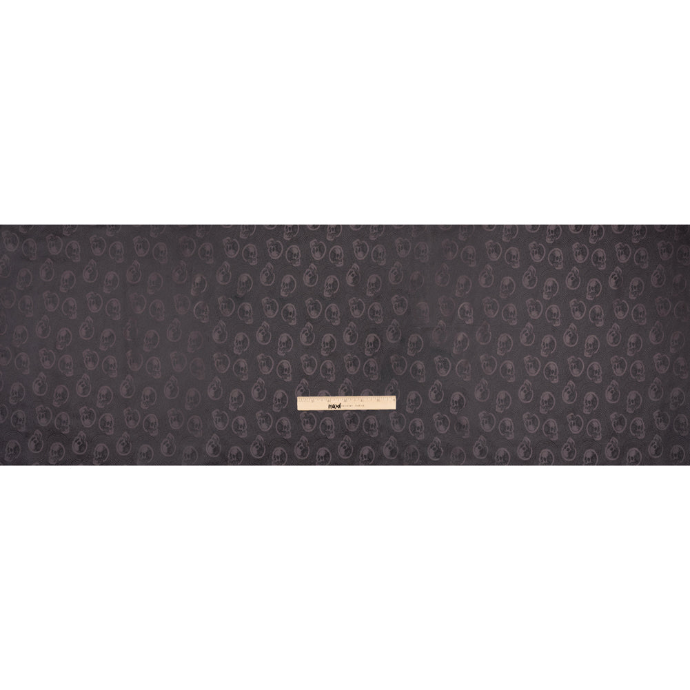 Skulls Jacquard Lining - Black and Charcoal Bi-Color - Full Skulls Jacquard Lining - Black and Charcoal Bi-Color - Full