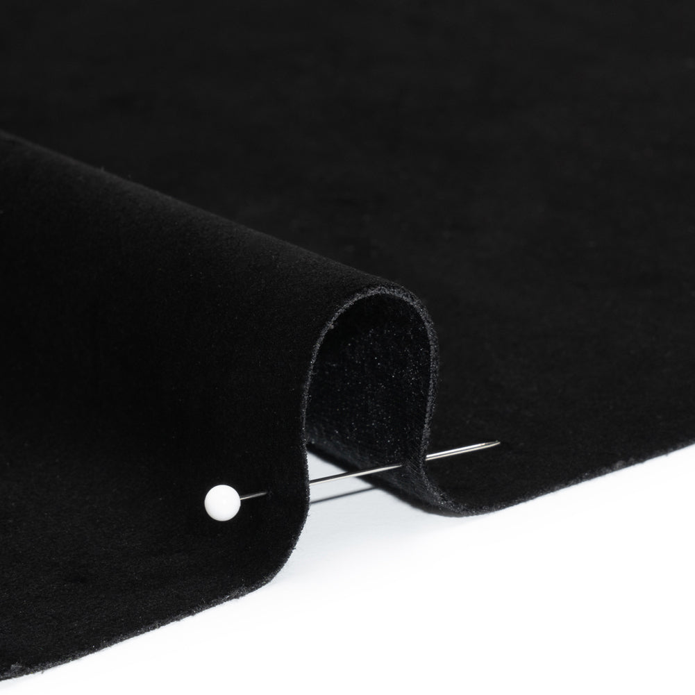 Polyester Velvet - Black - Deadstock Detail Polyester Velvet - Black - Deadstock Detail