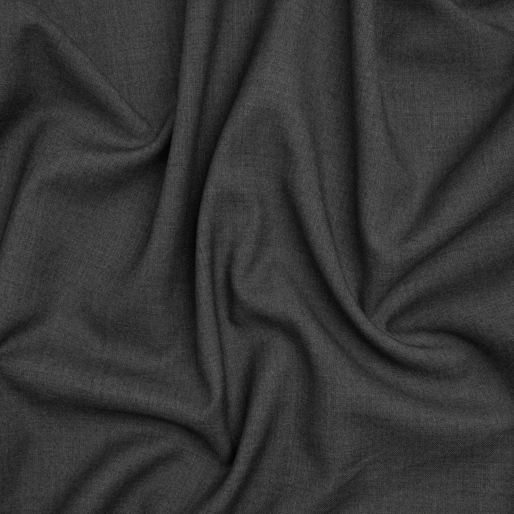 Wool Twill Suiting - Heathered Cool Gray - Deadstock Wool Twill Suiting - Heathered Cool Gray - Deadstock