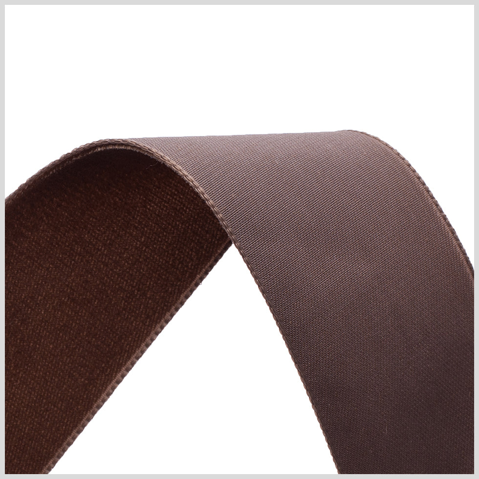 1.375" Brown Nylon Velvet Ribbon Detail 1.375" Brown Nylon Velvet Ribbon Detail