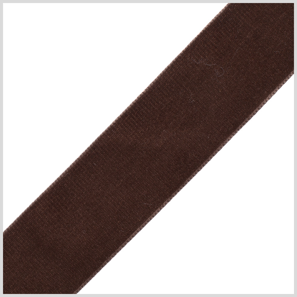 1.375" Brown Nylon Velvet Ribbon 1.375" Brown Nylon Velvet Ribbon