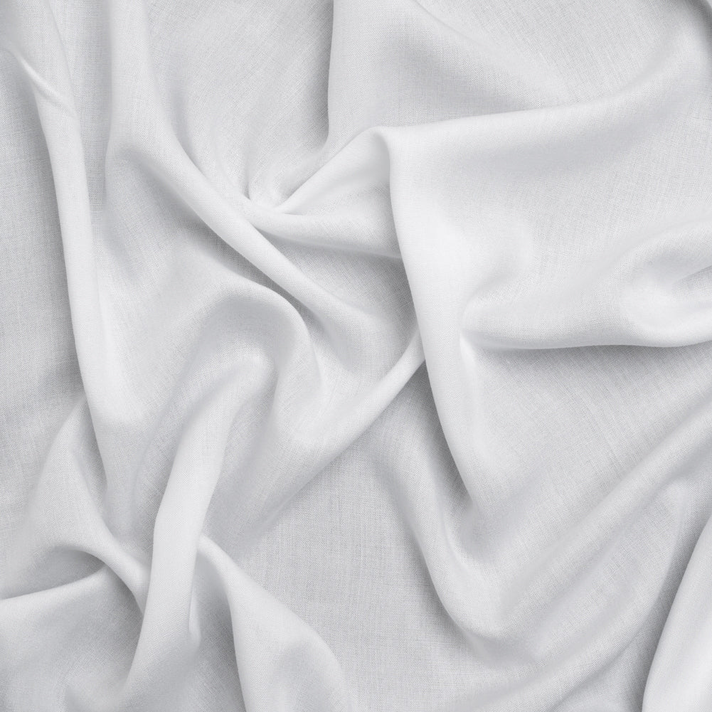 Lightweight Rayon Challis - White - Baja Collection Lightweight Rayon Challis - White - Baja Collection
