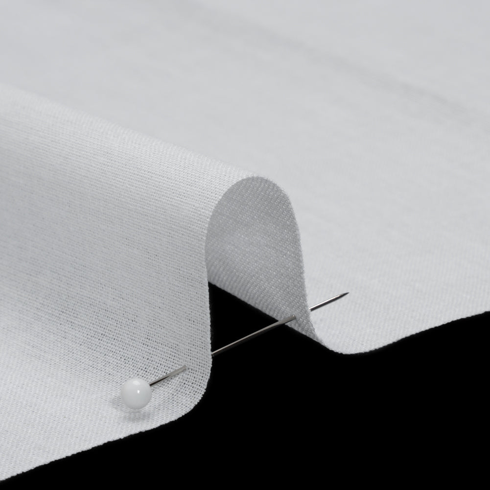Woven Fusible Cotton Interlining, Single Sided by Helmut Lang - White Detail Woven Fusible Cotton Interlining, Single Sided by Helmut Lang - White Detail