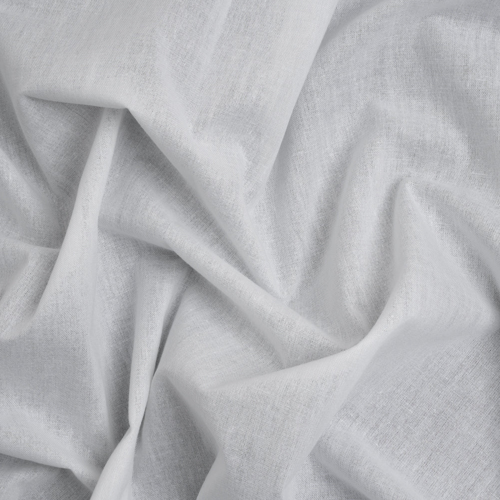 Woven Fusible Cotton Interlining, Single Sided by Helmut Lang - White Woven Fusible Cotton Interlining, Single Sided by Helmut Lang - White