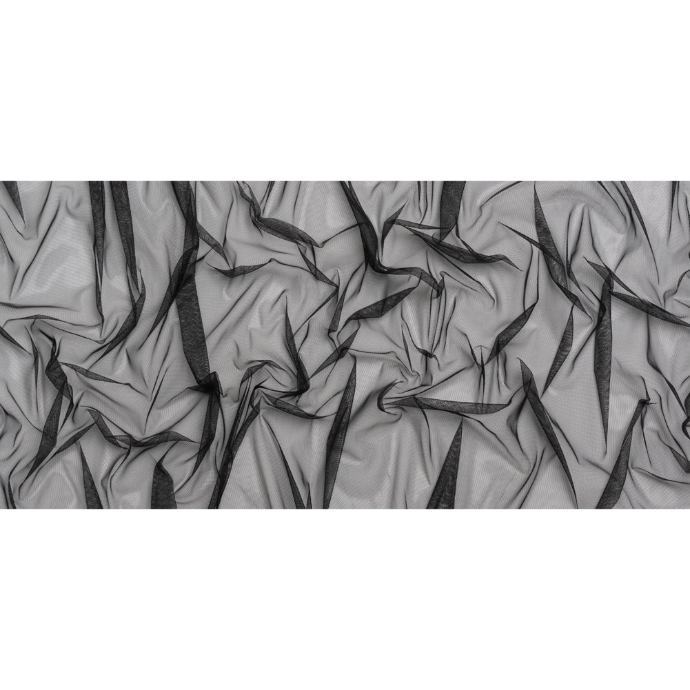 Crisp Polyester Tulle - Black - Designer Deadstock - Full Crisp Polyester Tulle - Black - Designer Deadstock - Full