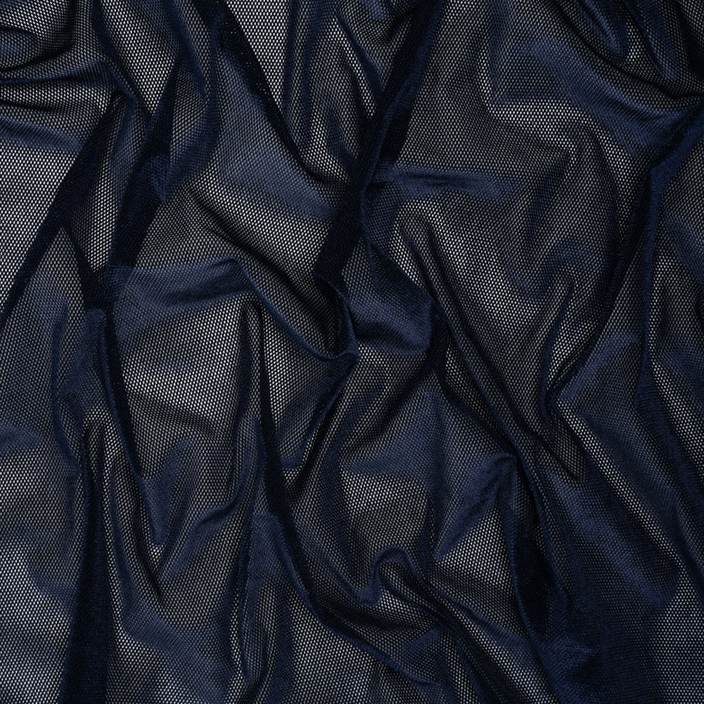 Mesh Velour - Navy - Designer Deadstock Mesh Velour - Navy - Designer Deadstock