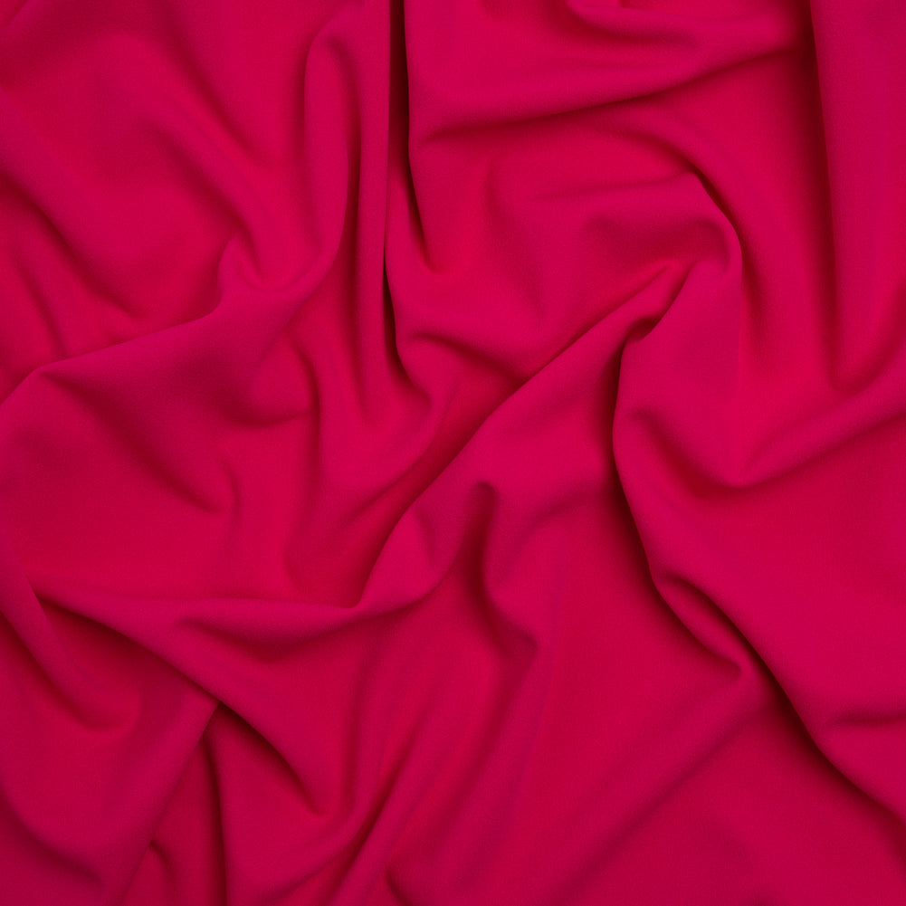 Stretch Polyester Liverpool Knit - Hot Pink - Designer Deadstock Stretch Polyester Liverpool Knit - Hot Pink - Designer Deadstock