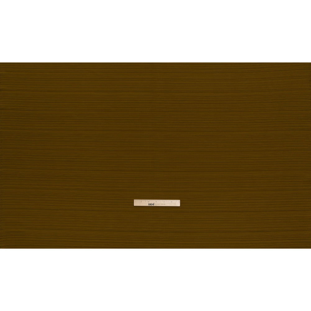 Ribbed Stretch Polyester Double Knit by Mara Hoffman - Olive - Designer Deadstock - Full Ribbed Stretch Polyester Double Knit by Mara Hoffman - Olive - Designer Deadstock - Full