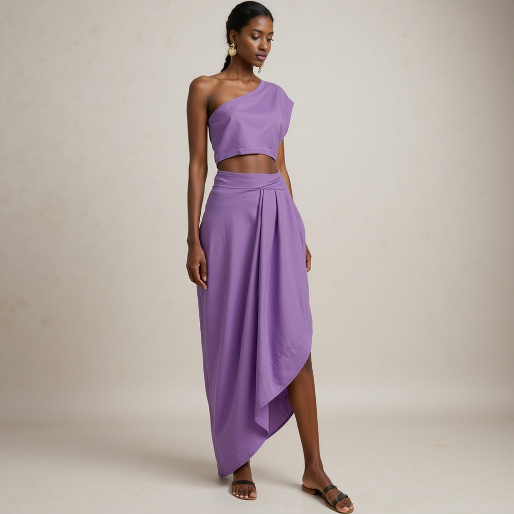 Stretch Linen Woven - Light Violet - Asturias Collection - Editorial Stretch Linen Woven - Light Violet - Asturias Collection - Editorial