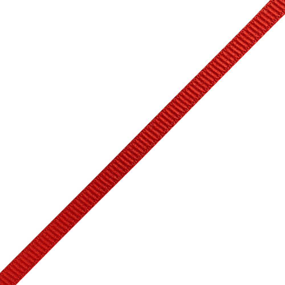 Grosgrain Ribbon - 5mm - Red - Folded Grosgrain Ribbon - 5mm - Red - Folded