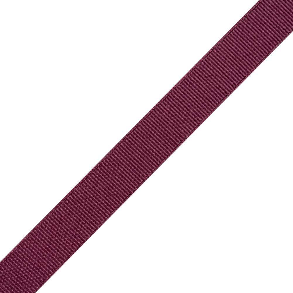 Grosgrain Ribbon - 15mm - Plum - Folded Grosgrain Ribbon - 15mm - Plum - Folded