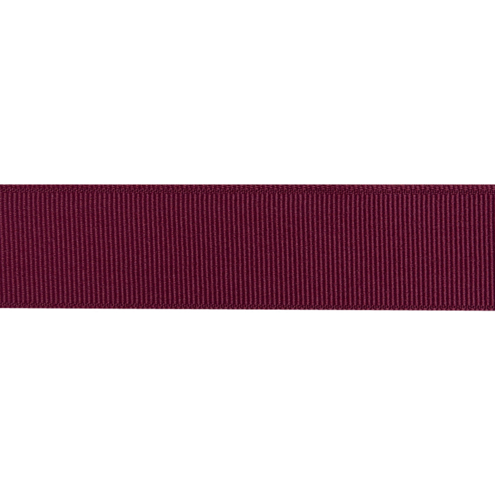 Grosgrain Ribbon - 25mm - Plum - Folded Grosgrain Ribbon - 25mm - Plum - Folded