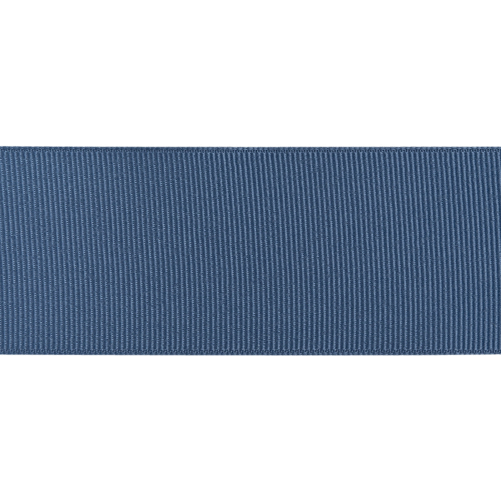 Grosgrain Ribbon - 40mm - Light Navy - Folded Grosgrain Ribbon - 40mm - Light Navy - Folded