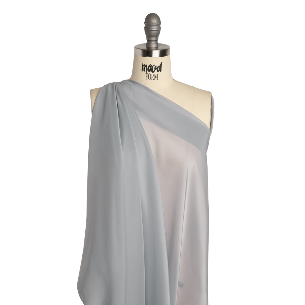 Stretch Polyester Twill Lining - Light Gray - Josephine Collection - Drape Stretch Polyester Twill Lining - Light Gray - Josephine Collection - Drape