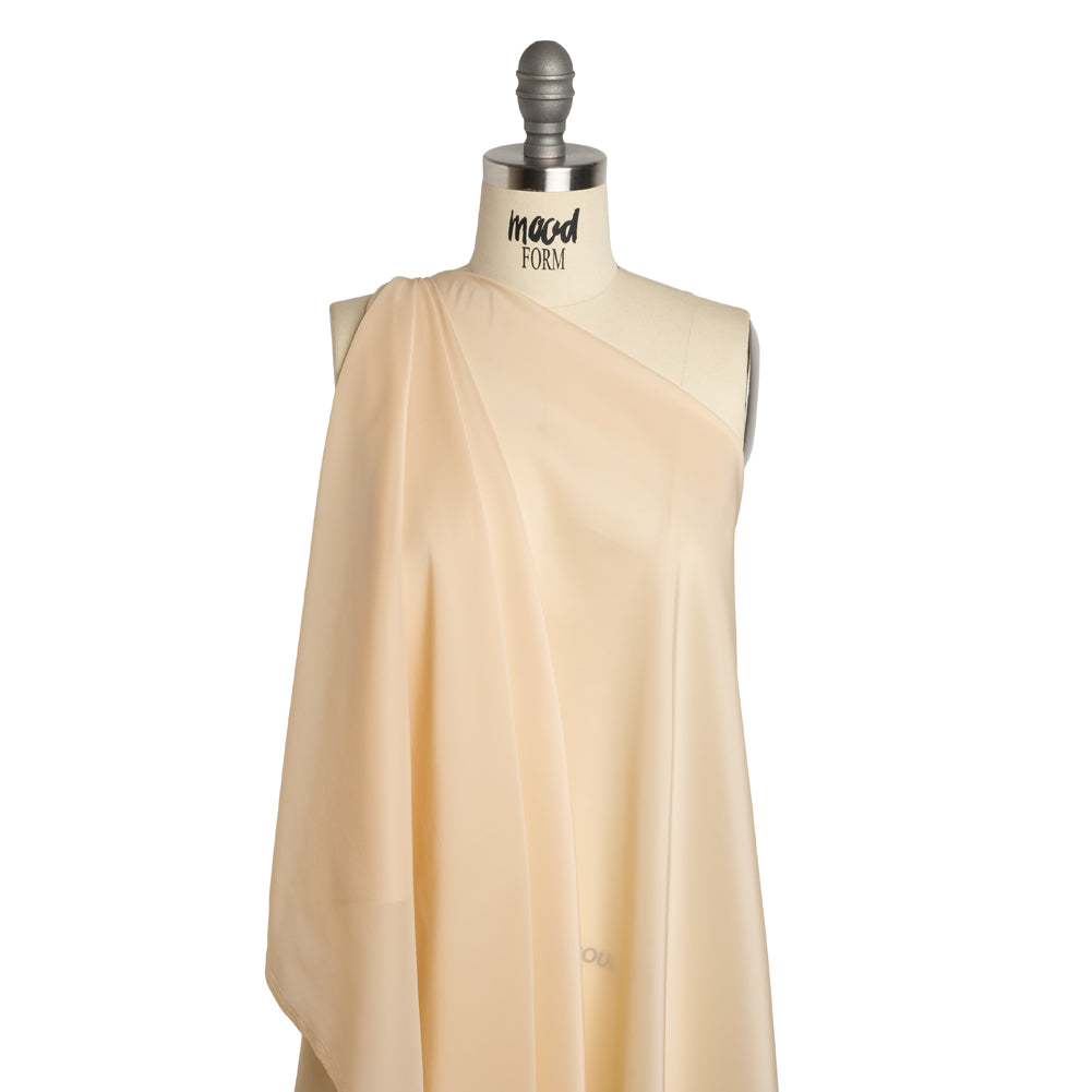 Stretch Polyester Twill Lining - Nude - Josephine Collection - Drape Stretch Polyester Twill Lining - Nude - Josephine Collection - Drape