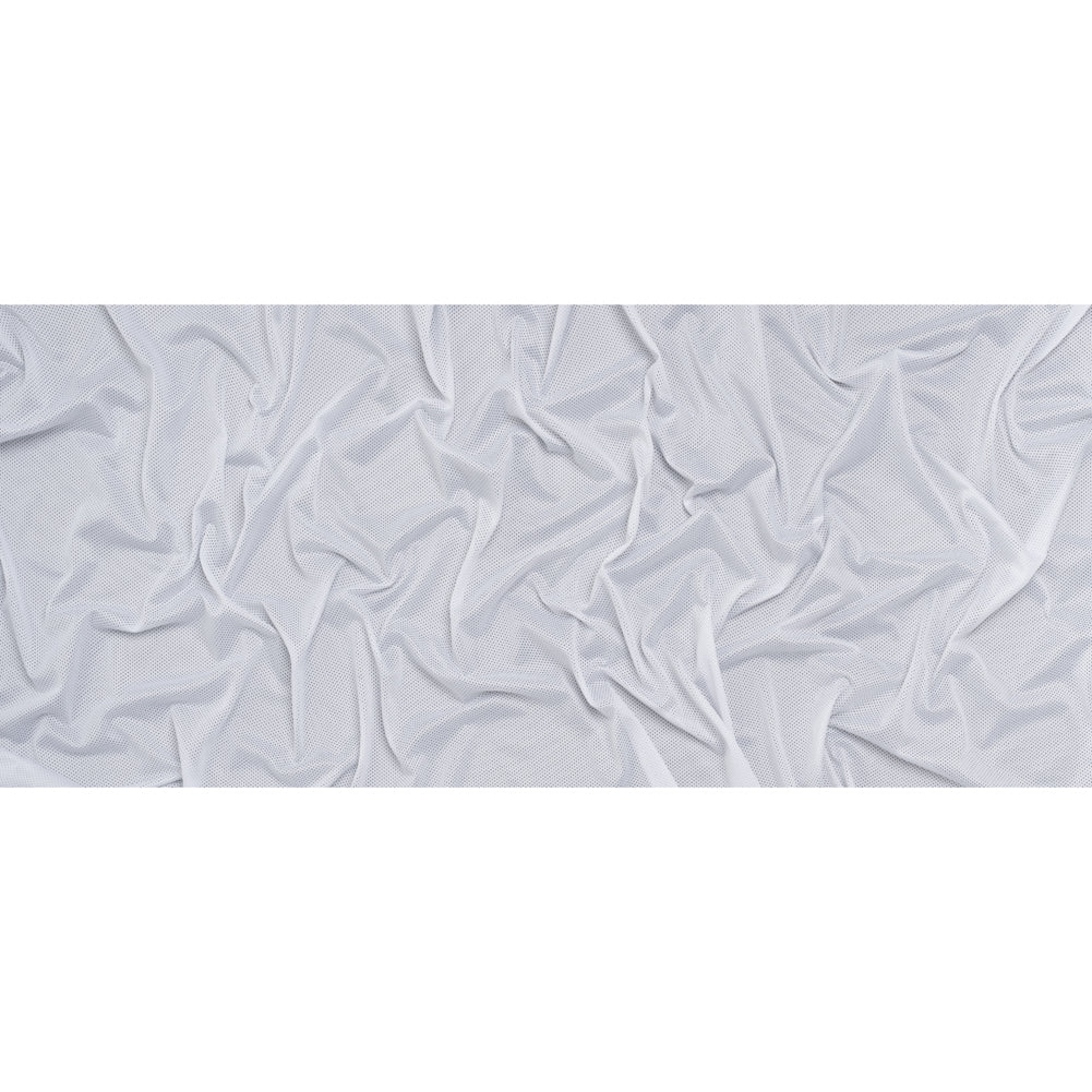 Polyester Athletic Mesh - White - Designer Deadstock - Full Polyester Athletic Mesh - White - Designer Deadstock - Full