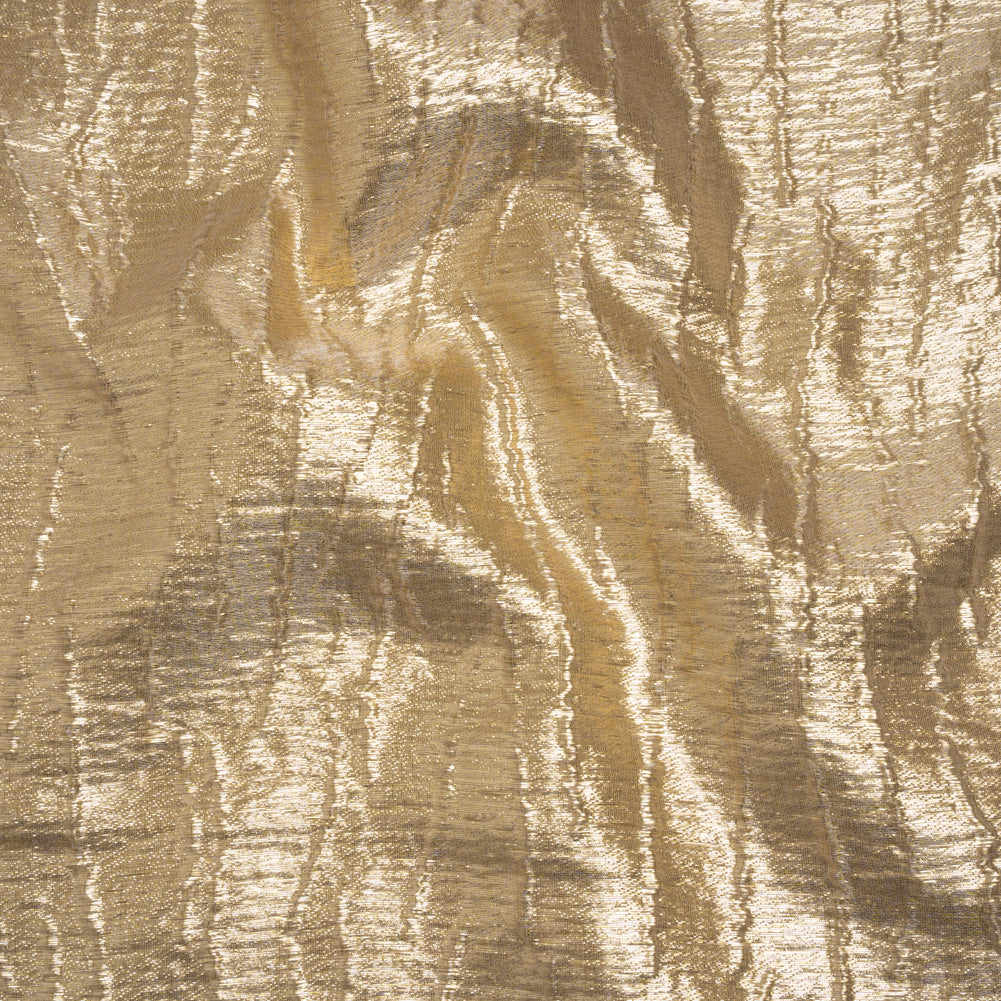 Metallic Brocade - Gold Subtle Wrinkles - Kylie Collection Metallic Brocade - Gold Subtle Wrinkles - Kylie Collection