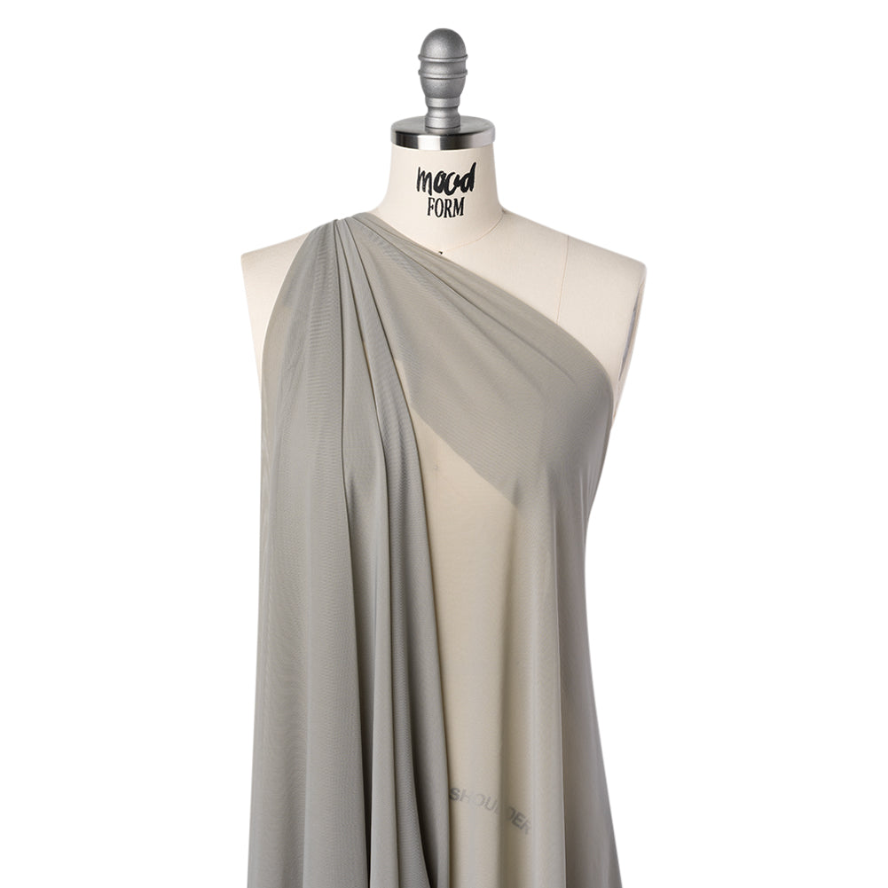 Nylon Stretch Mesh - Gray - Bernetta Collection - Folded Nylon Stretch Mesh - Gray - Bernetta Collection - Folded