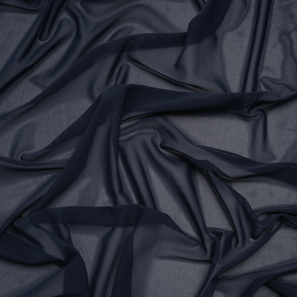Nylon Stretch Mesh - Navy - Bernetta Collection - Drape Nylon Stretch Mesh - Navy - Bernetta Collection - Drape