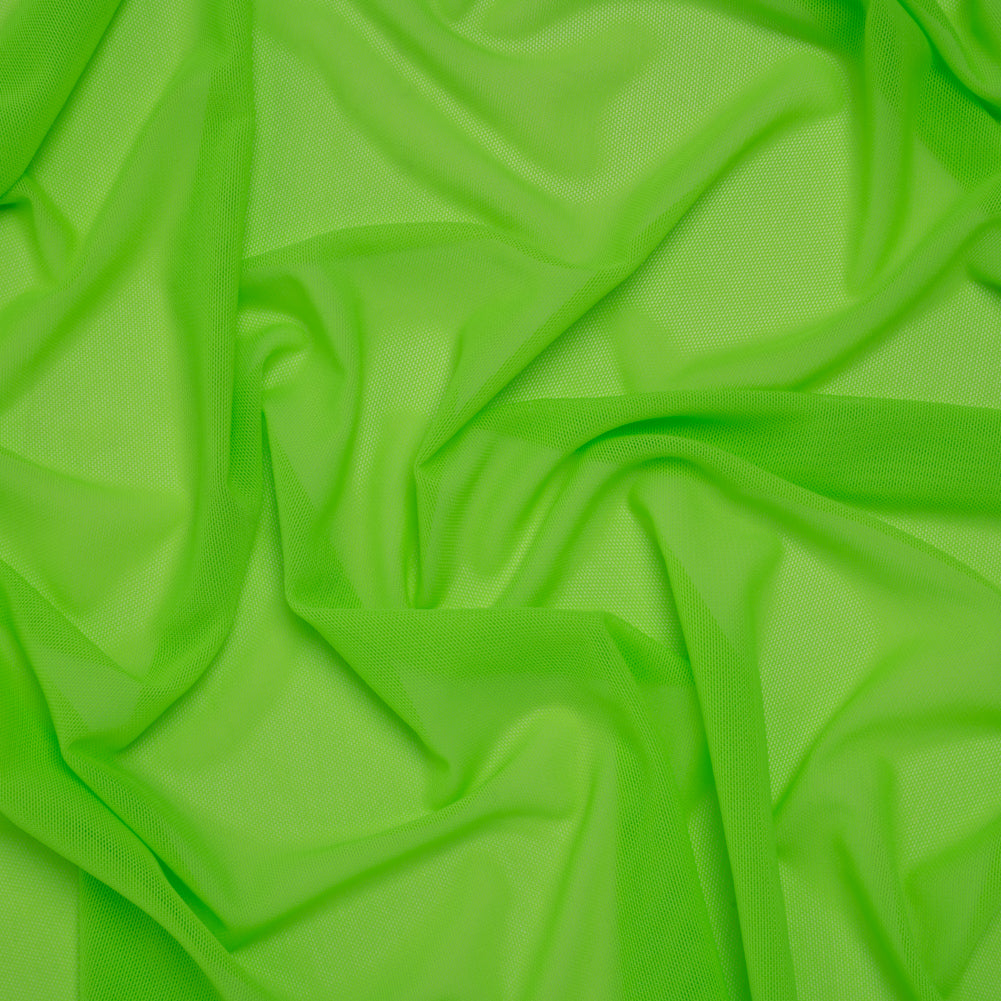 Nylon Stretch Mesh - Hi Vis Green - Bernetta Collection - Drape Nylon Stretch Mesh - Hi Vis Green - Bernetta Collection - Drape