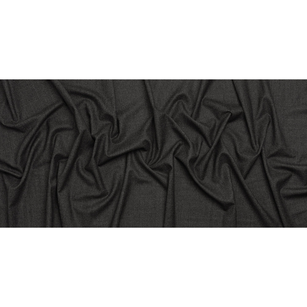 Super 130s Wool Suiting Made in Italy - Heathered Charcoal - Deadstock - Full Super 130s Wool Suiting Made in Italy - Heathered Charcoal - Deadstock - Full
