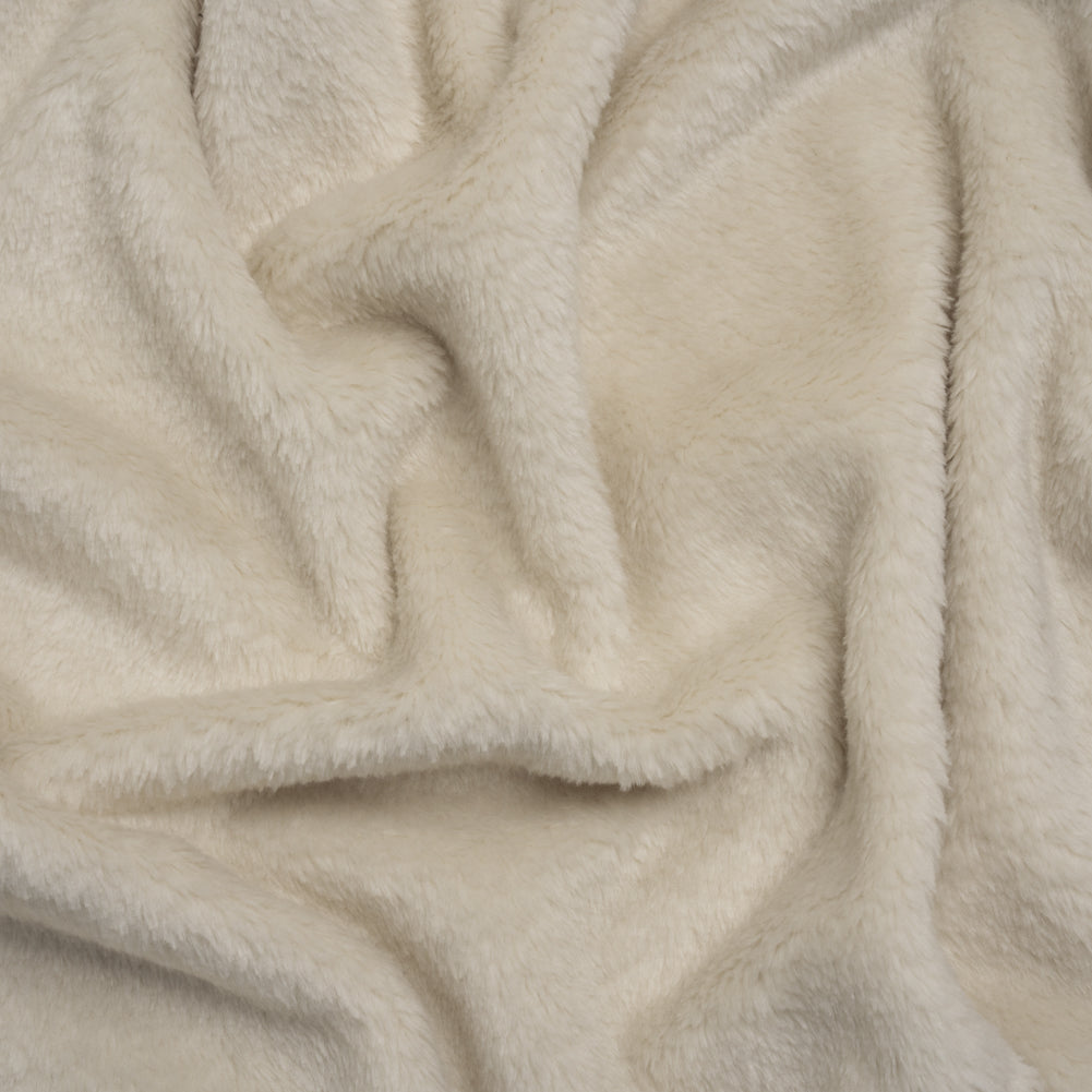 Double Faced Minky Fleece - Eggshell - Avery Collection Double Faced Minky Fleece - Eggshell - Avery Collection