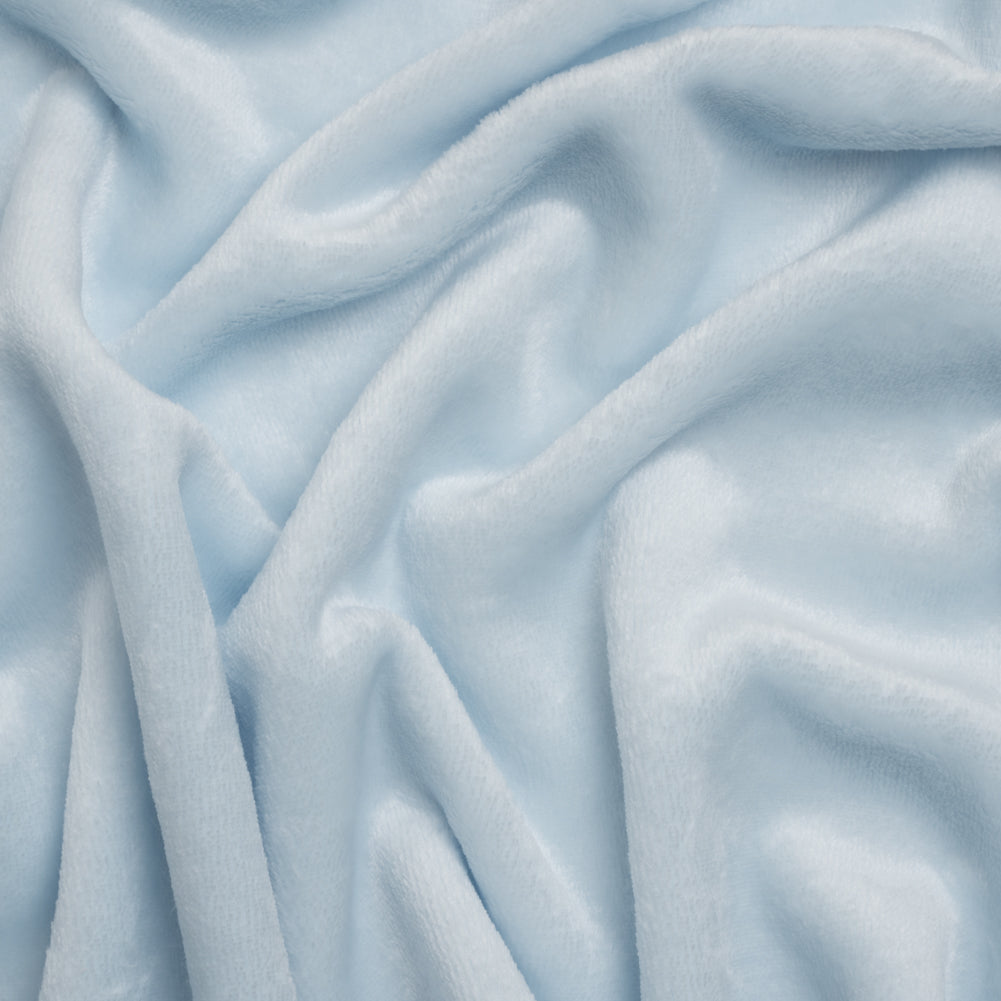 Double Faced Minky Fleece - Pale Blue - Avery Collection Double Faced Minky Fleece - Pale Blue - Avery Collection