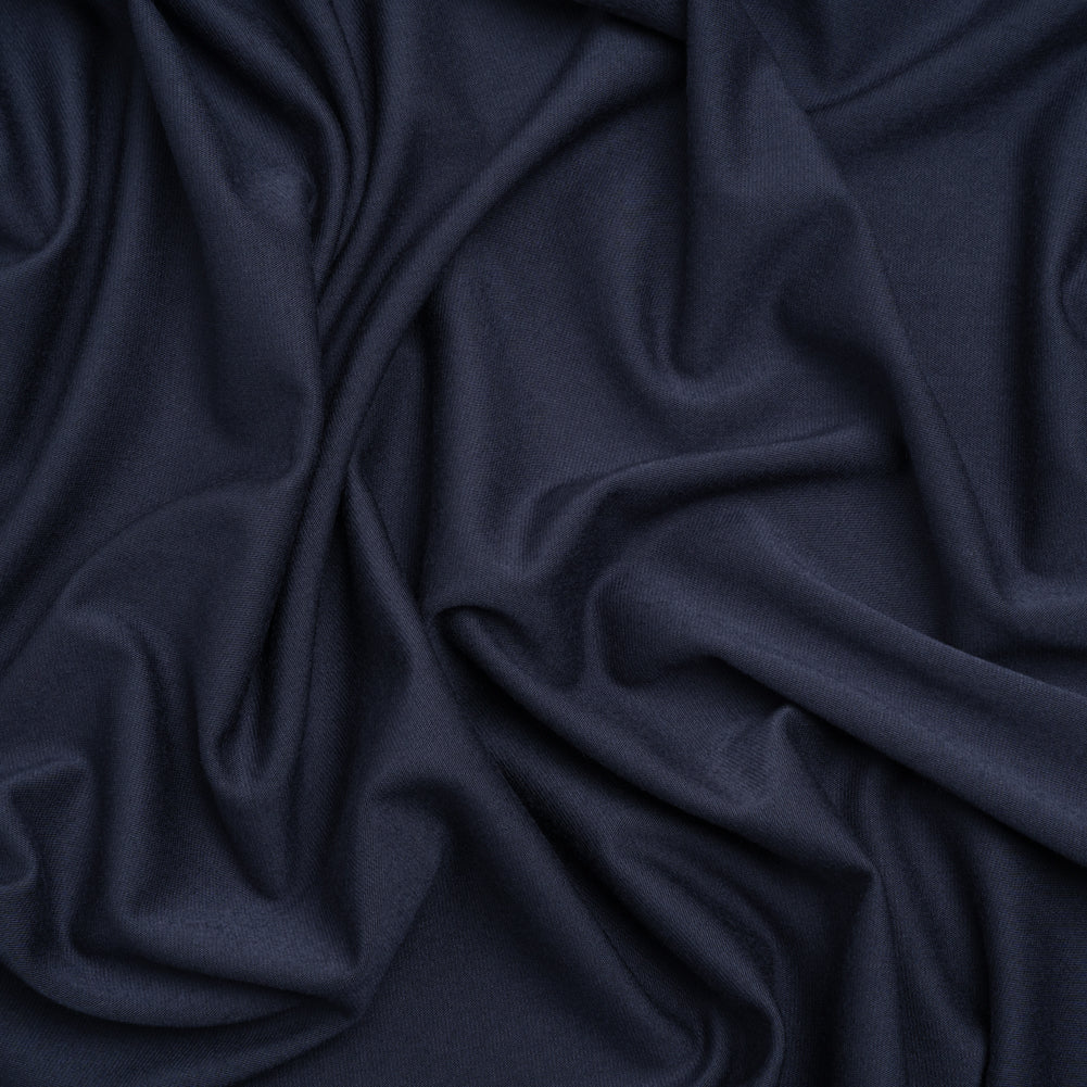 Stretch Bamboo Jersey - Navy - Willow Collection Stretch Bamboo Jersey - Navy - Willow Collection