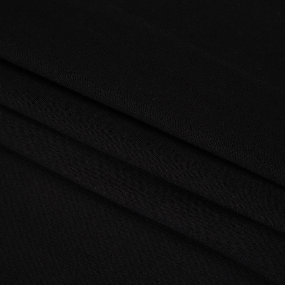 Tubular Cotton Jersey 20" - Black - Folded Tubular Cotton Jersey 20" - Black - Folded