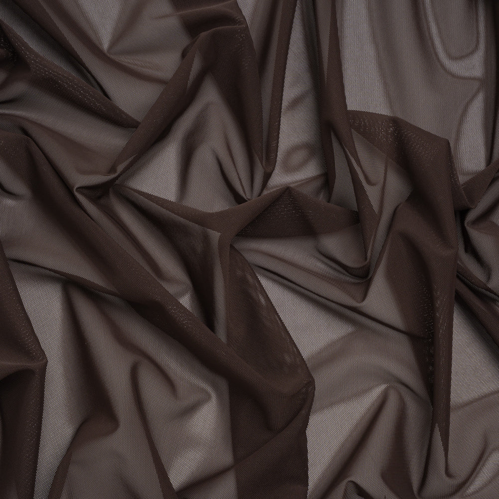 Nylon Stretch Mesh - Chocolate - Deadstock Nylon Stretch Mesh - Chocolate - Deadstock