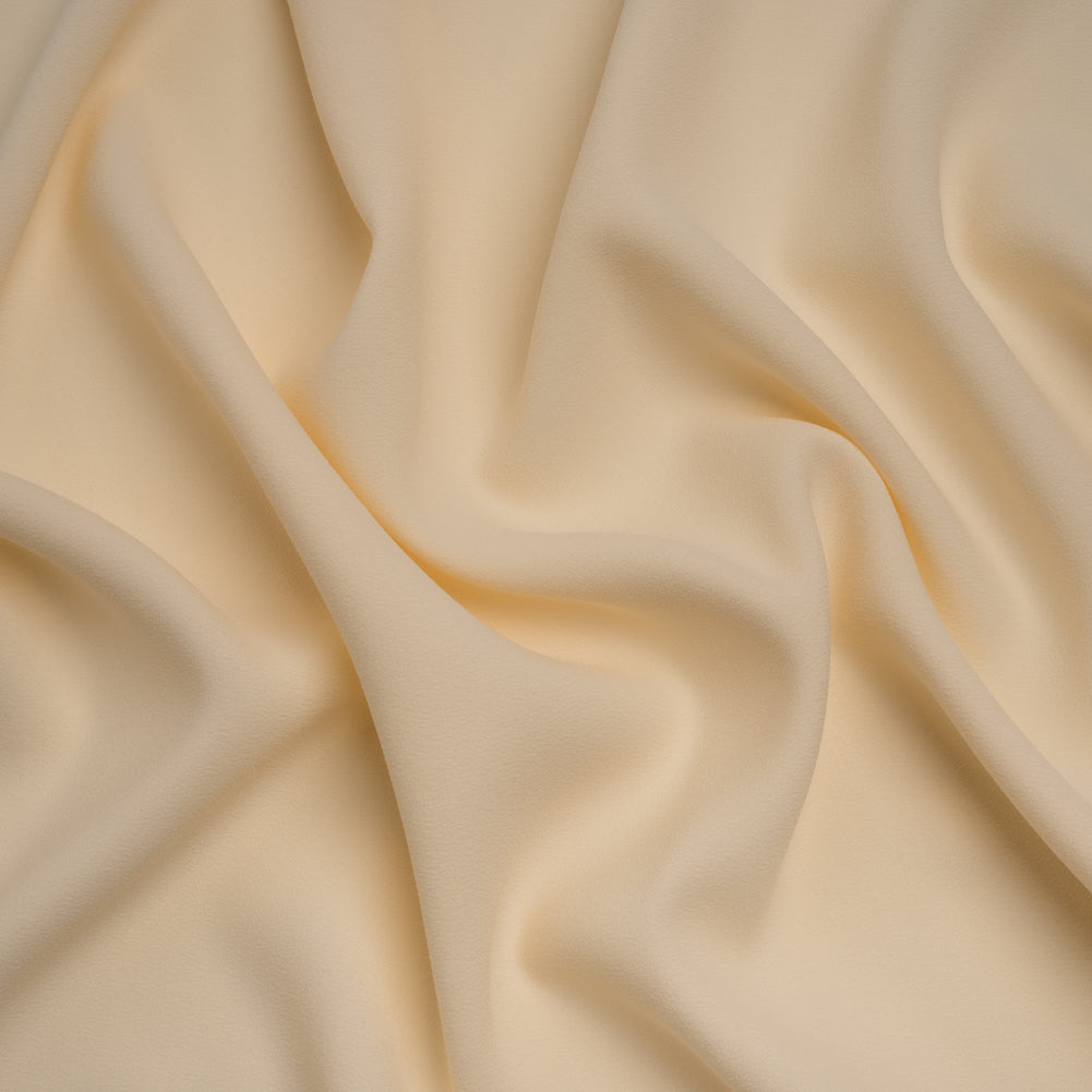 Stretch Polyester Crepe by Alex Perry - Cream - Designer Deadstock Stretch Polyester Crepe by Alex Perry - Cream - Designer Deadstock