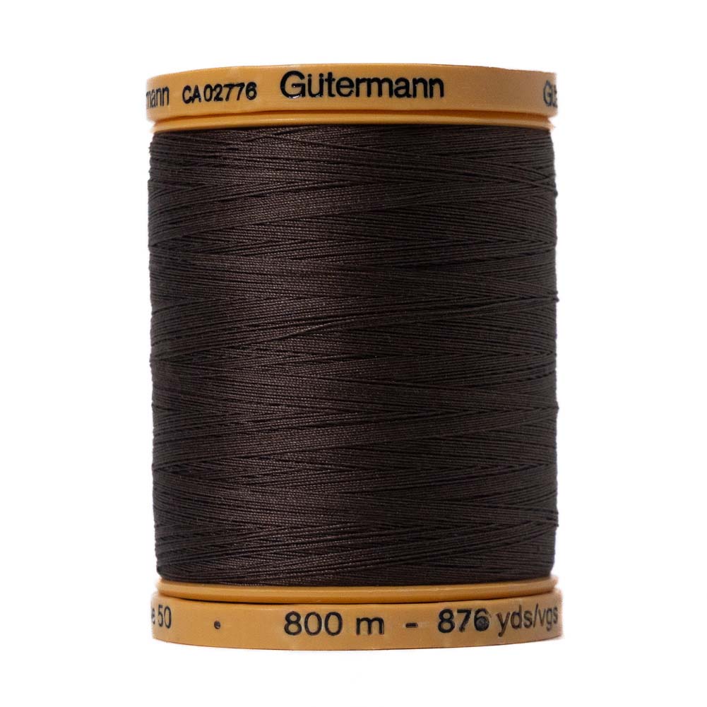 Gutermann Natural Cotton Thread 800m - 2960 Dark Brown Gutermann Natural Cotton Thread 800m - 2960 Dark Brown