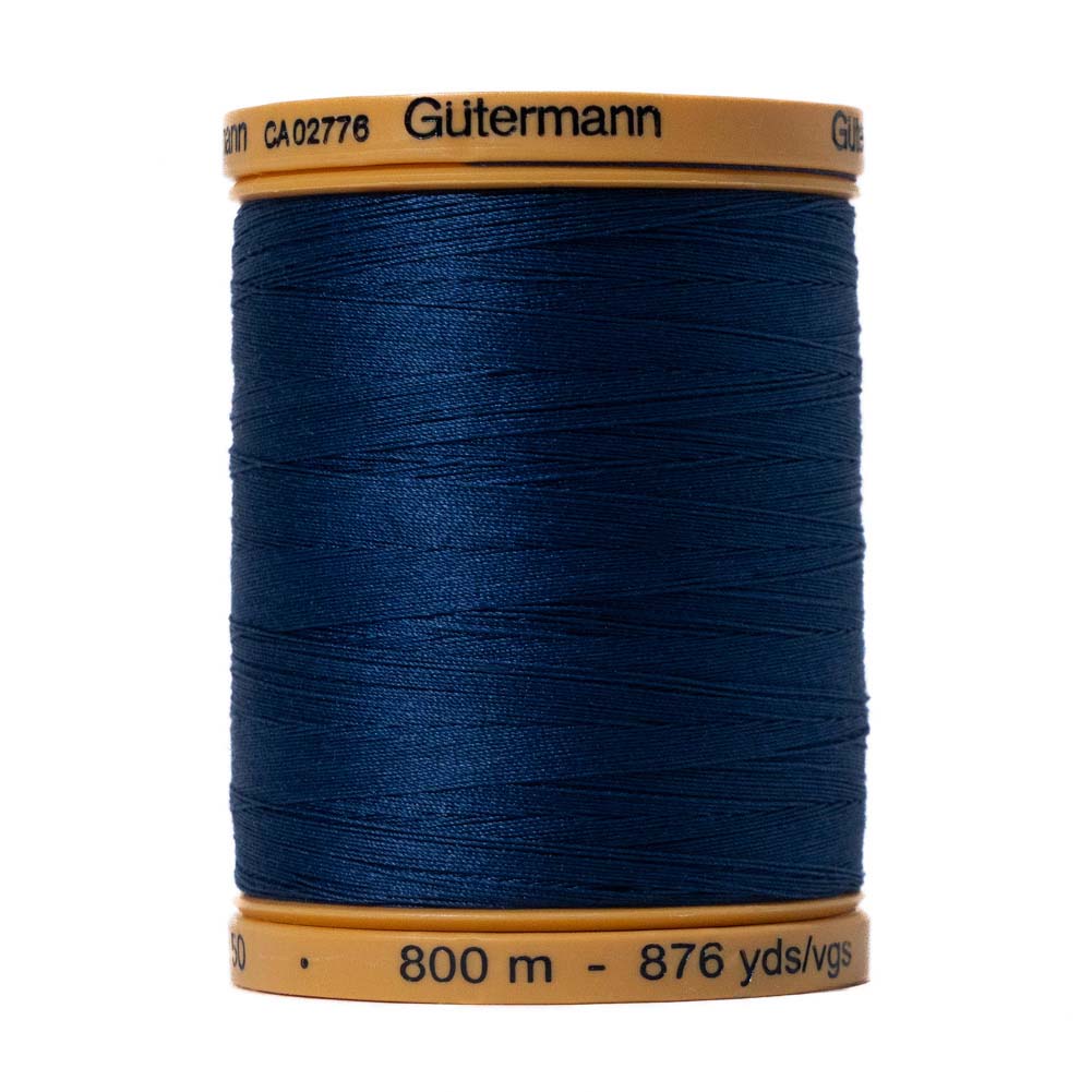 Gutermann Natural Cotton Thread 800m - 5322 Navy Gutermann Natural Cotton Thread 800m - 5322 Navy
