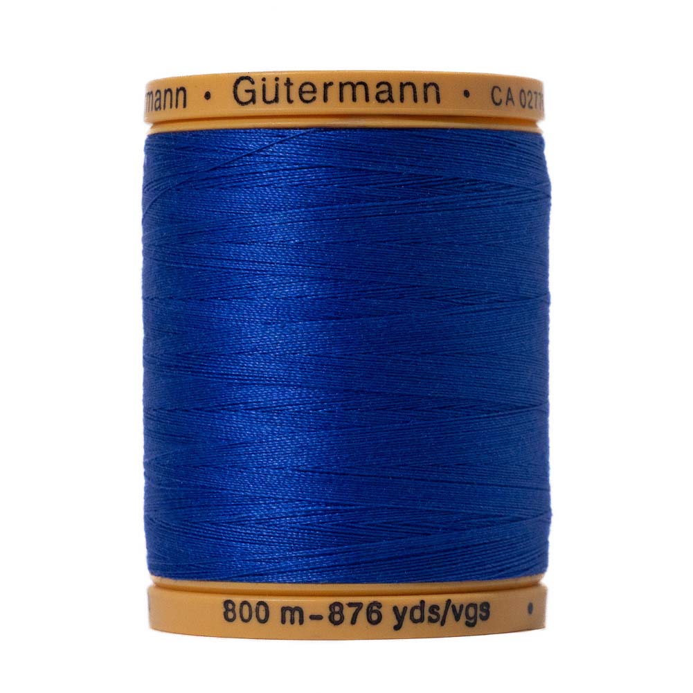 Gutermann Natural Cotton Thread 800m - 7000 Royal Blue Gutermann Natural Cotton Thread 800m - 7000 Royal Blue