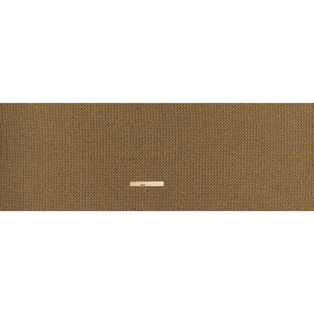 Metallic Tweedy Wool Blend Boucle Woven Made in Italy - Mustard Yellow, Brown and Gold - Full Metallic Tweedy Wool Blend Boucle Woven Made in Italy - Mustard Yellow, Brown and Gold - Full