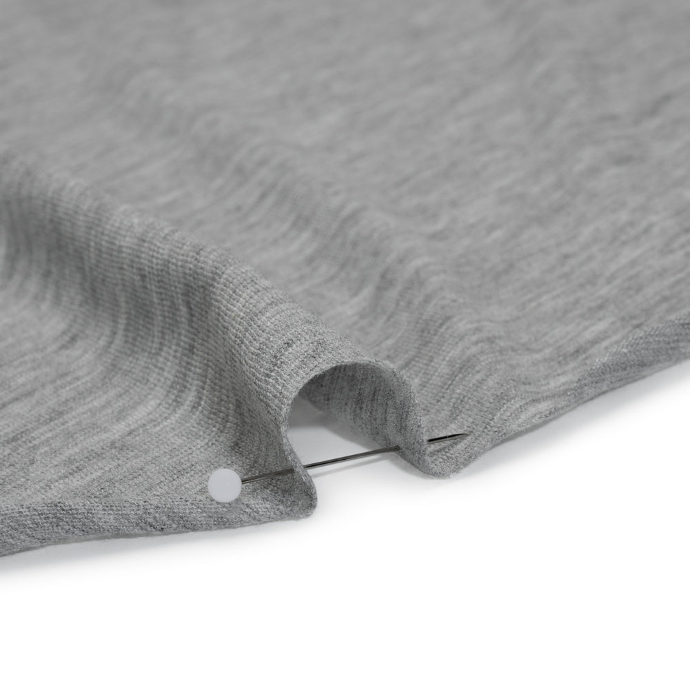 Lightweight Modal, Polyester and Cotton Jersey - Heathered Gray - Deadstock Detail Lightweight Modal, Polyester and Cotton Jersey - Heathered Gray - Deadstock Detail
