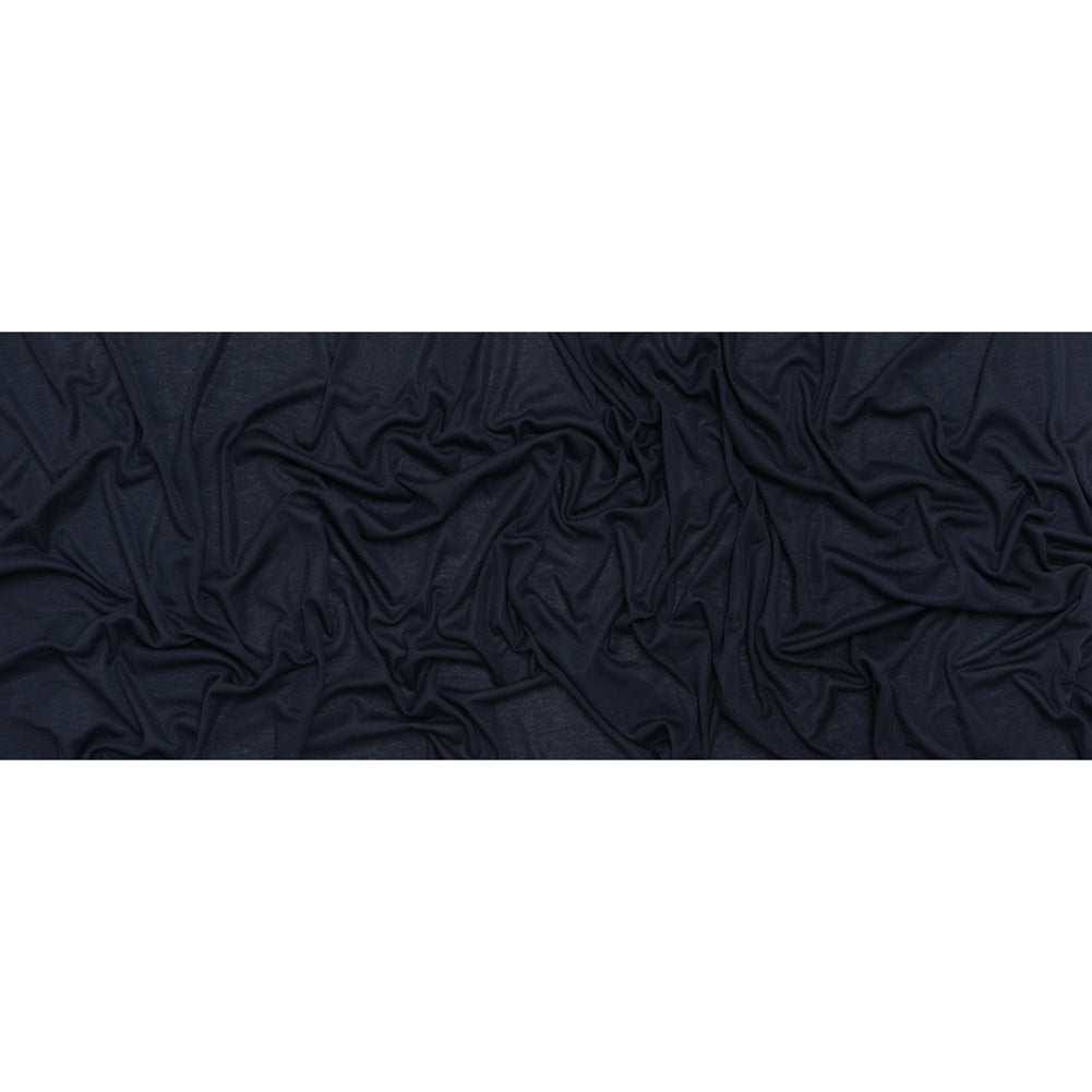 Lightweight Polyester 1x1 Rib Knit - Navy Blue - Deadstock Full Lightweight Polyester 1x1 Rib Knit - Navy Blue - Deadstock Full