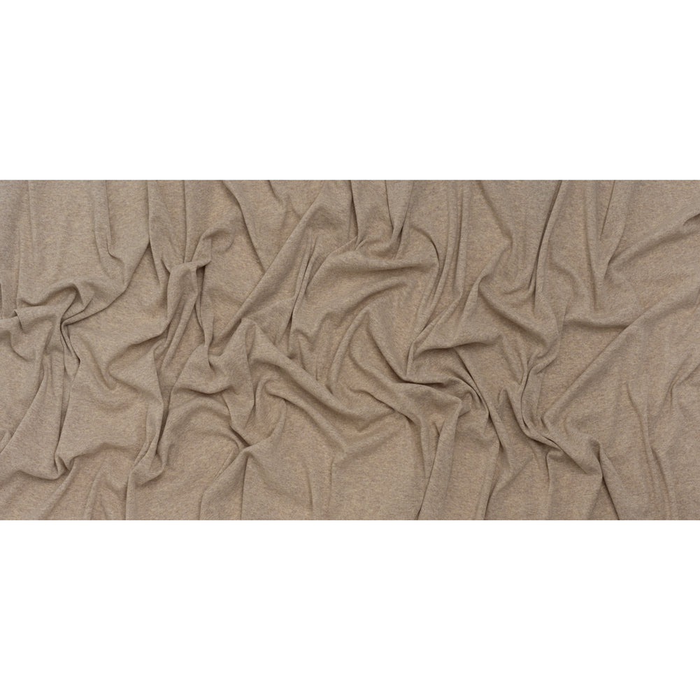Lightweight Polyester 1x1 Rib Knit - Oatmeal - Deadstock - Full Lightweight Polyester 1x1 Rib Knit - Oatmeal - Deadstock - Full