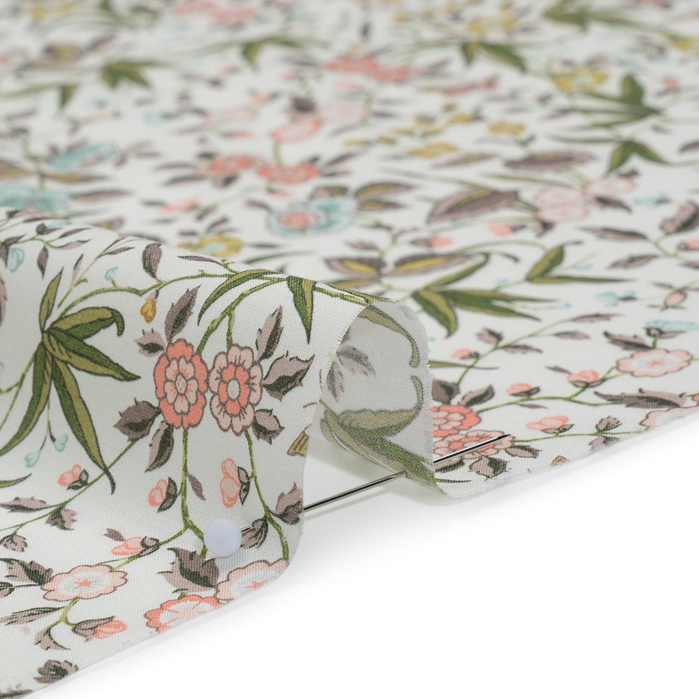 Liberty Fabrics Tana Lawn® - Tapestry Multi Pastel - Light Pink, Green and Yellow Floral and Butterflies Full Liberty Fabrics Tana Lawn® - Tapestry Multi Pastel - Light Pink, Green and Yellow Floral and Butterflies Full