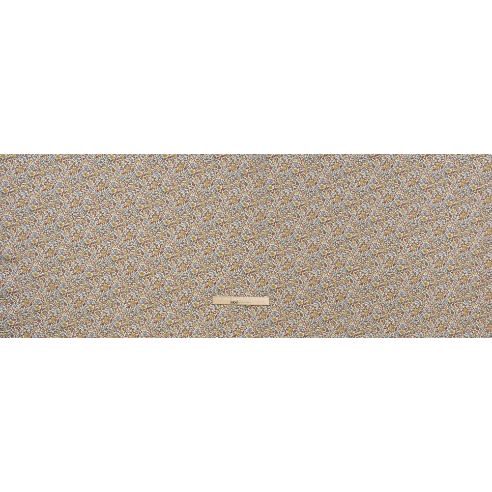 Liberty Fabrics Tana Lawn® - Ava Multi Neutral - Red, Light Blue and Yellow Florals - Full - Image 5 of 6 Liberty Fabrics Tana Lawn® - Ava Multi Neutral - Red, Light Blue and Yellow Florals - Full - Image 5 of 6